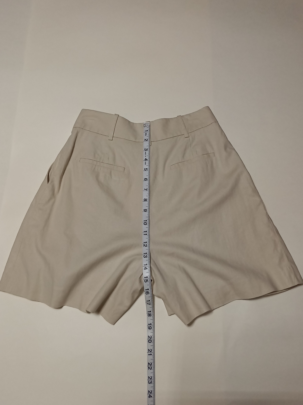 Alex Marie Tailored Linen Blend High-Waist Pleated Wide Leg Beige Shorts Size 4 - Picture 8 of 15